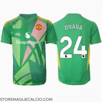 Manchester United Andre Onana #24 Portiere Maglia Gara Terza Repliche 2024-25